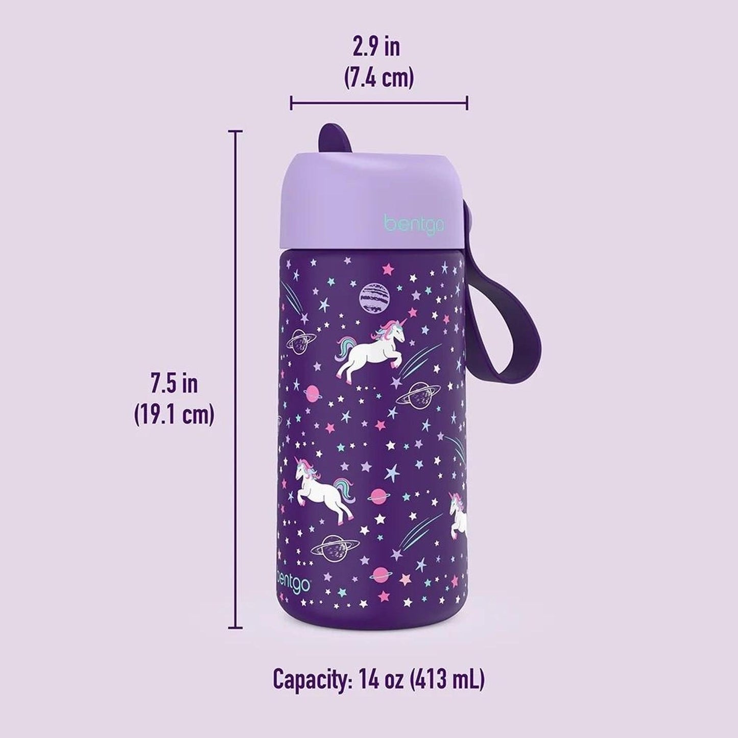 Tomatodo Acero Inoxidable para Niños Bentgo unicornios