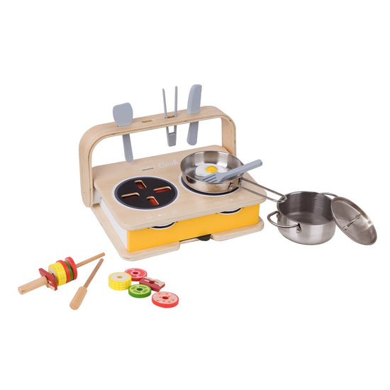 2 en 1 cocina de madera 3Y+