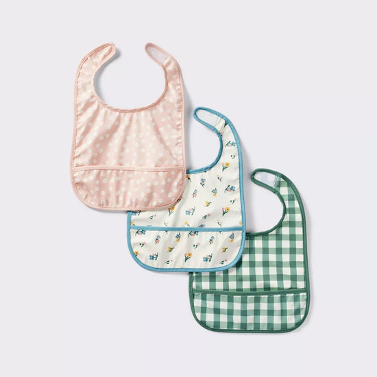 babero impermeable diseños jardín 6+ meses