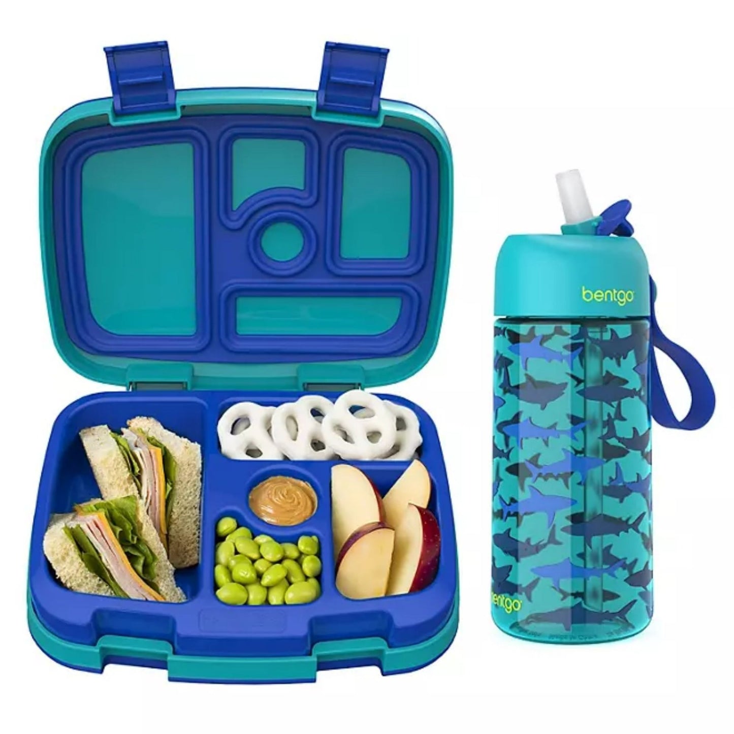 Set Tomatodo y Lonchera Bentgo Kids - Tiburones