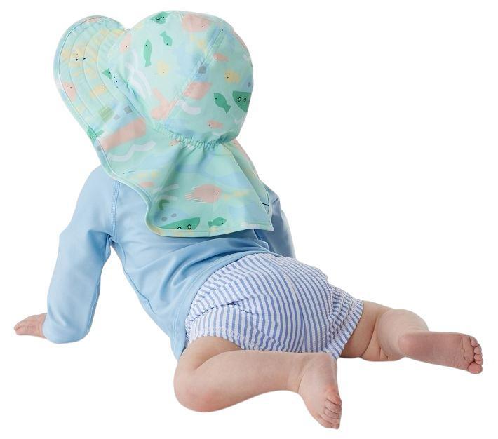 Toalla y Gorro - Rainbow Garden Baby Beach Hooded Towel - Reversible Hat