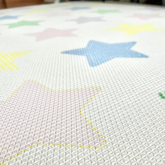 Alfombra de Juego White w/Colorful Big Stars