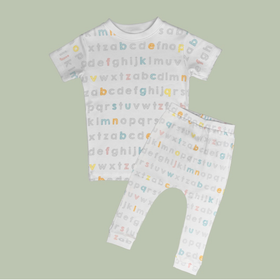 set pijama abc manga corta + Pantalón b