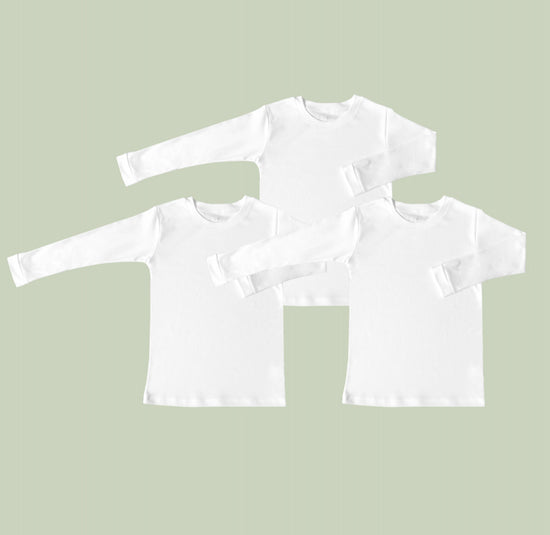 set x 3 camisetas manga larga