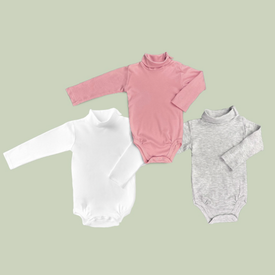 set x 3 bodies cafarena colors con broche en hombro