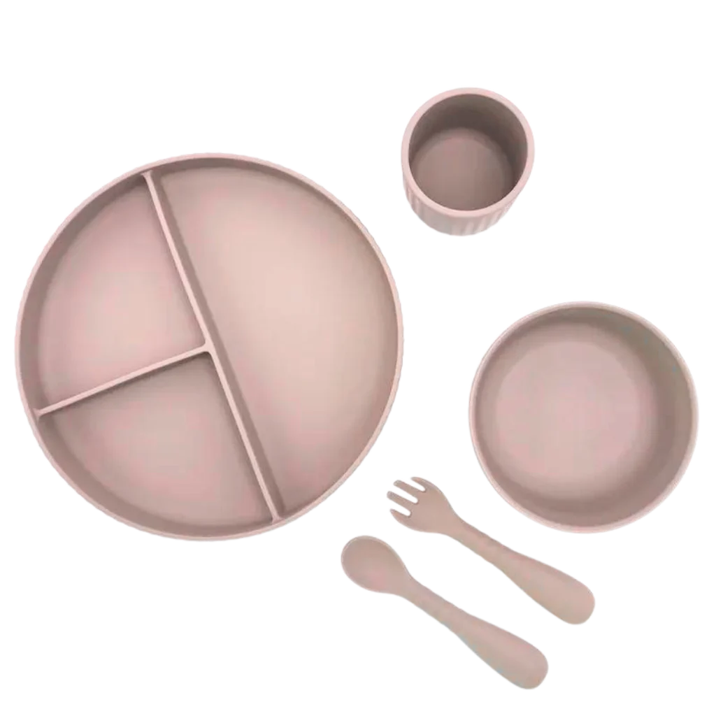 MealFlex con succión Set Rosa