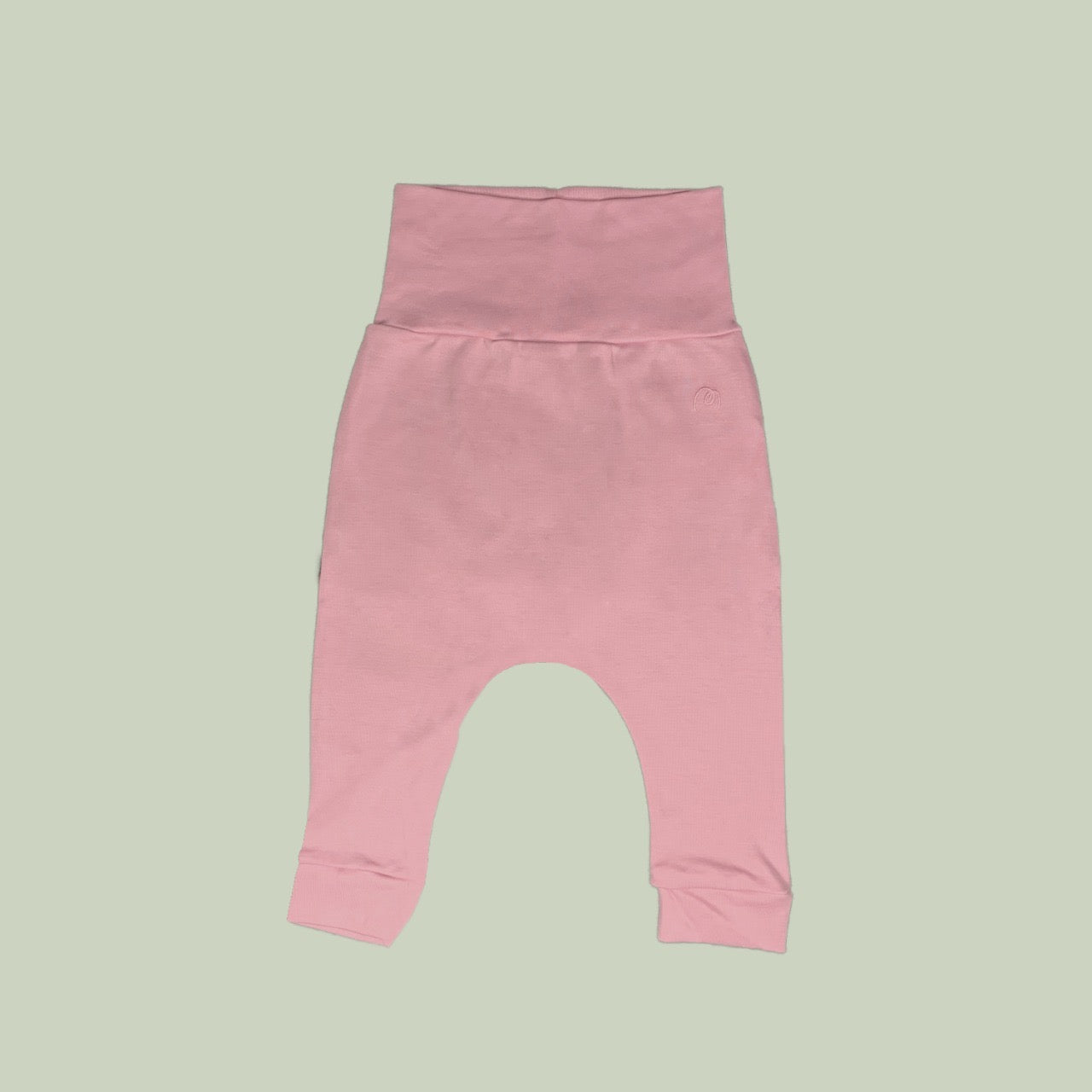 Pantalón original pretina ancha anti-cólicos sin pie palo rosa
