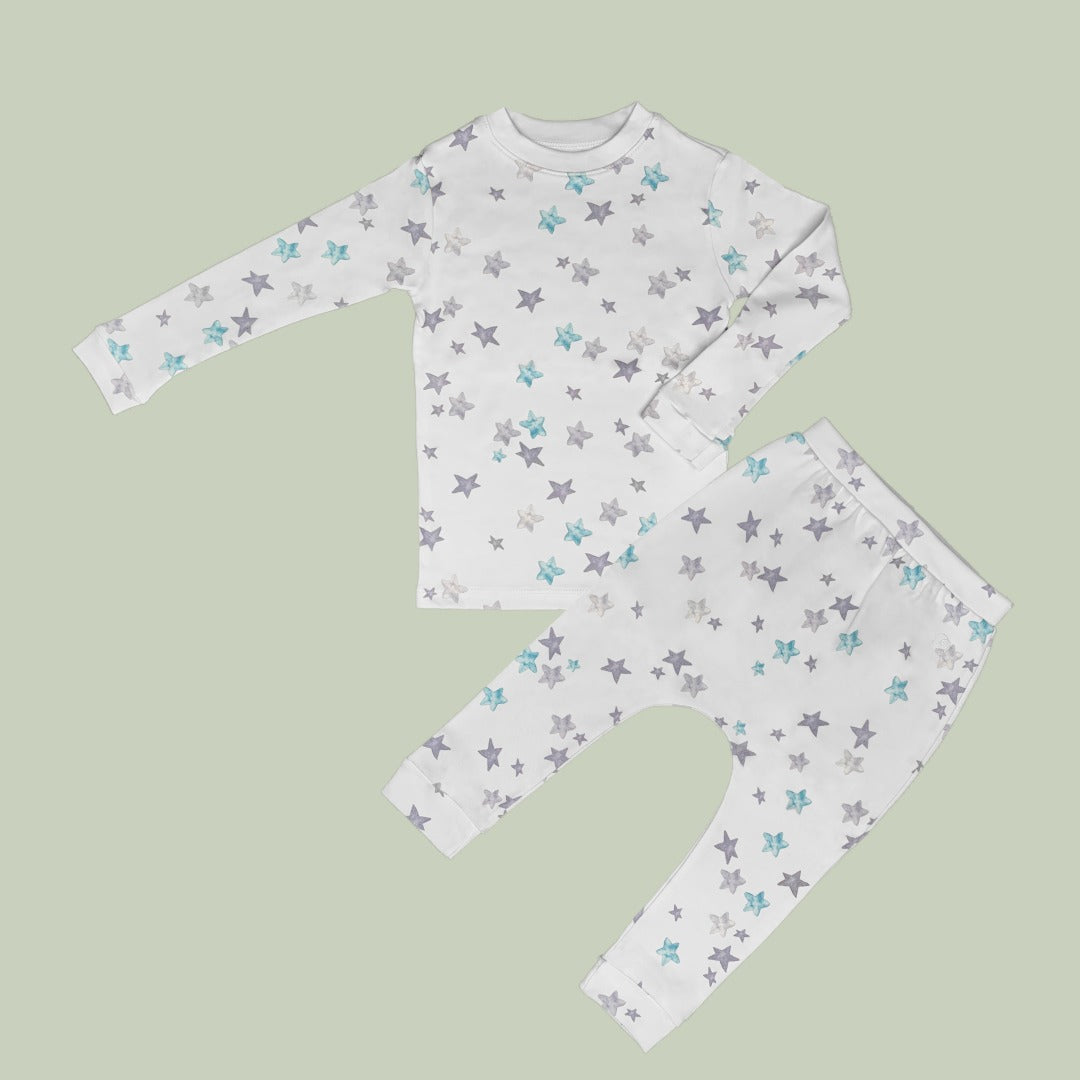 set pijama stars manga larga