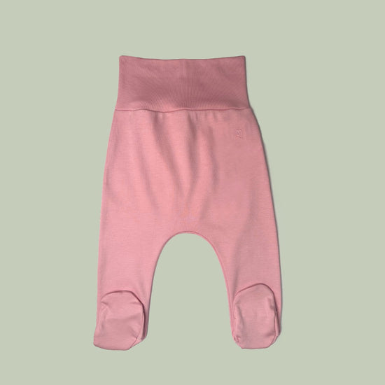 Pantalón original pretina ancha anti-cólicos con pie palo rosa