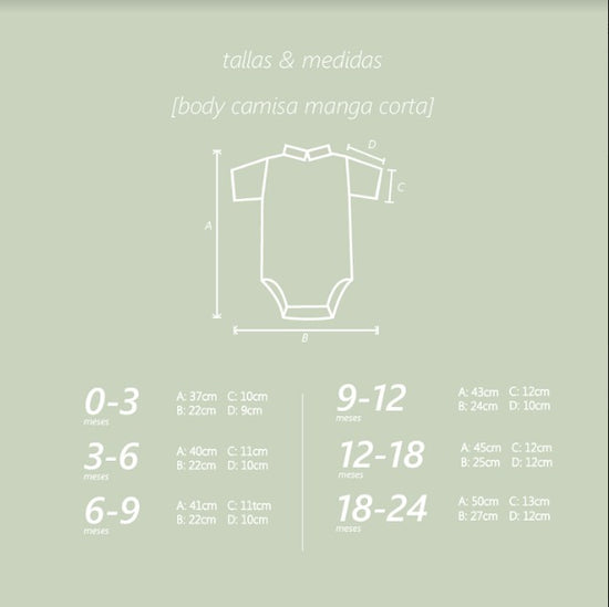 Body camisa manga corta